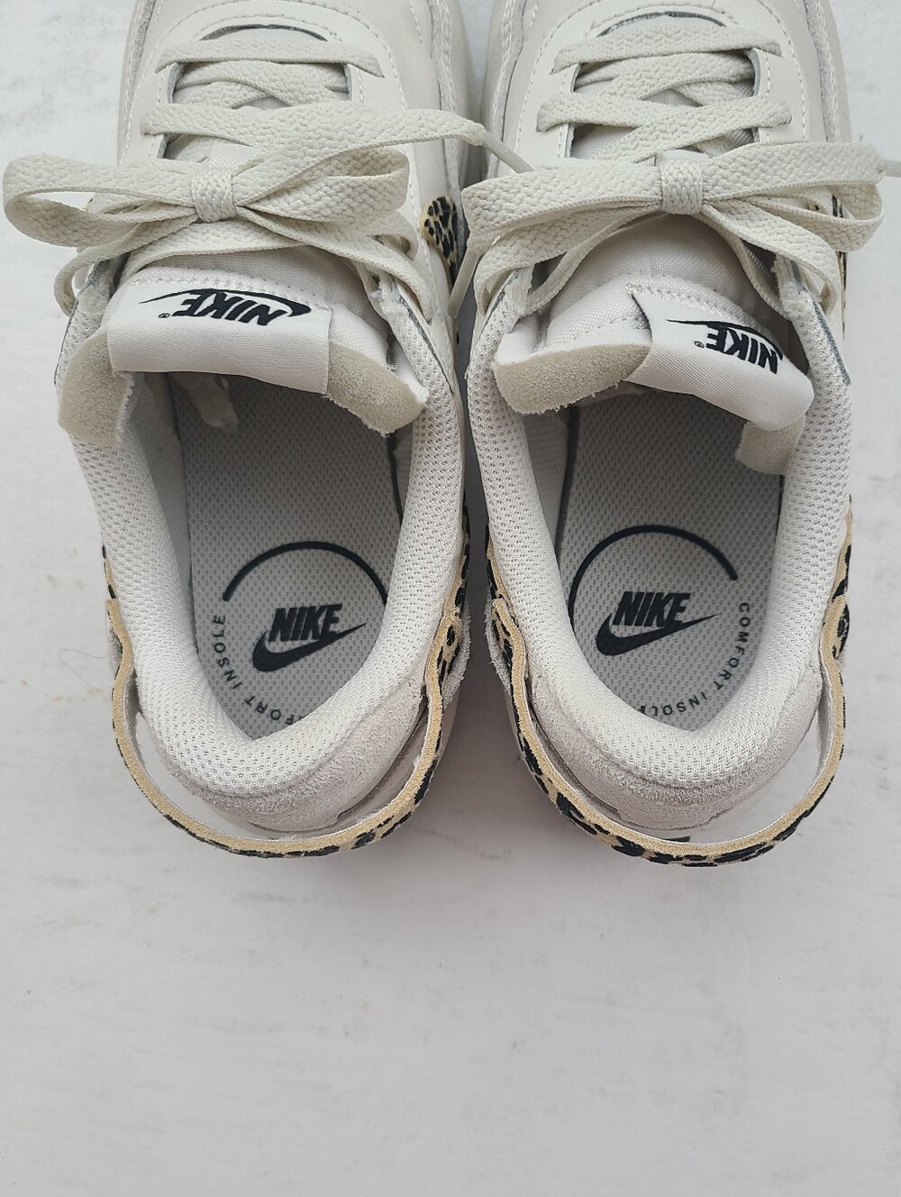 🐆 Nike Waffle Debut Cream and Leopard Print Sneakers - Picture 6 of 10